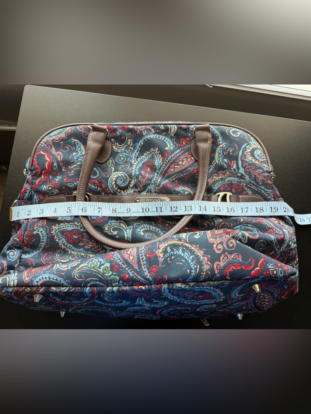 Chaps Richmond Park Paisley Carry  On Travel bag 19" - Picture 12 of 14